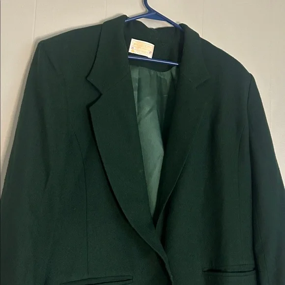 Vintage Emerald Green Pendleton wool blazer - Picture 2 of 6